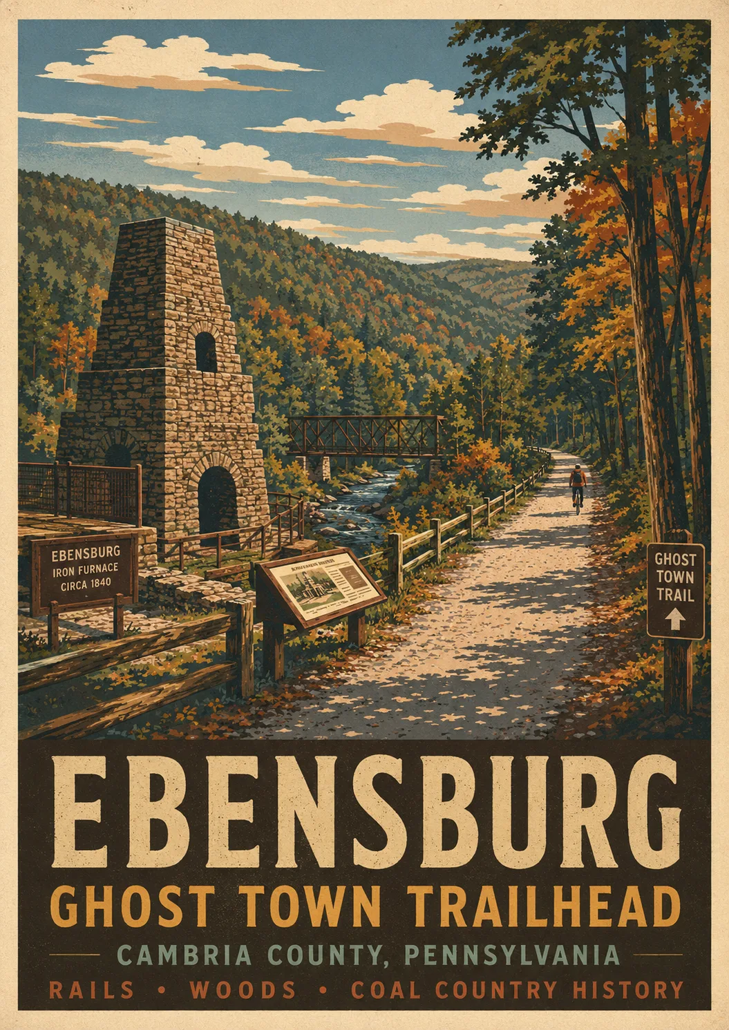 Ghost Town Trail Iron Furnace